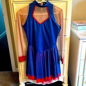 Superwoman/Patriotic Figure Skating Dress (Adult Medium)